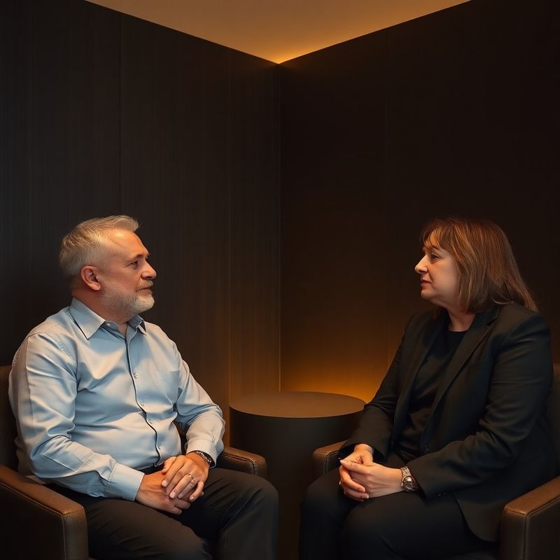 Doi profesioniști într-o consultație discretă